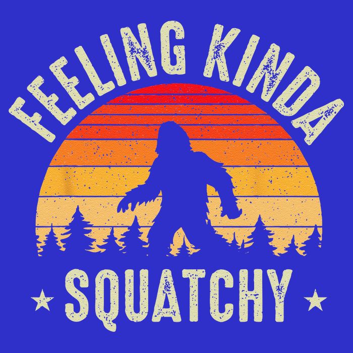 Sasquatch Vintage Sunset Bigfoot Retro Distressed 60s Funny Visor
