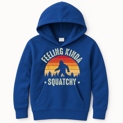 Sasquatch Vintage Sunset Bigfoot Retro Distressed 60s Funny Kids Hoodie