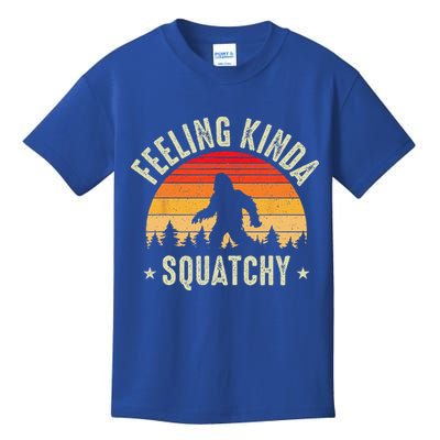 Sasquatch Vintage Sunset Bigfoot Retro Distressed 60s Funny Kids T-Shirt
