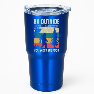 Sasquatch Vintage Sunset Bigfoot Retro Distressed 60s Gift Tumbler