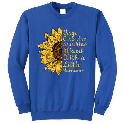 Sunflower Virgo September August Birthday Queen Gift Tall Sweatshirt