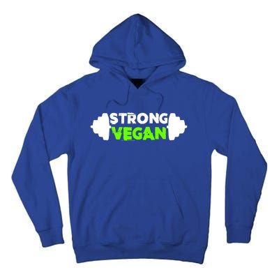 Strong Vegan Strong Gym Deadlift Strength Sports Gift Tall Hoodie