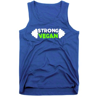 Strong Vegan Strong Gym Deadlift Strength Sports Gift Tank Top