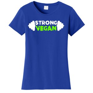 Strong Vegan Strong Gym Deadlift Strength Sports Gift Women's T-Shirt