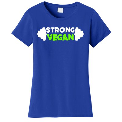 Strong Vegan Strong Gym Deadlift Strength Sports Gift Women's T-Shirt