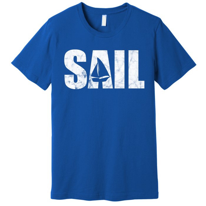 Sail Vintage Sailing Boat Premium T-Shirt