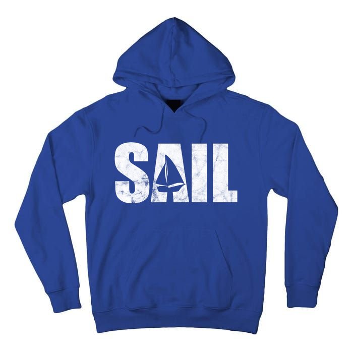 Sail Vintage Sailing Boat Tall Hoodie