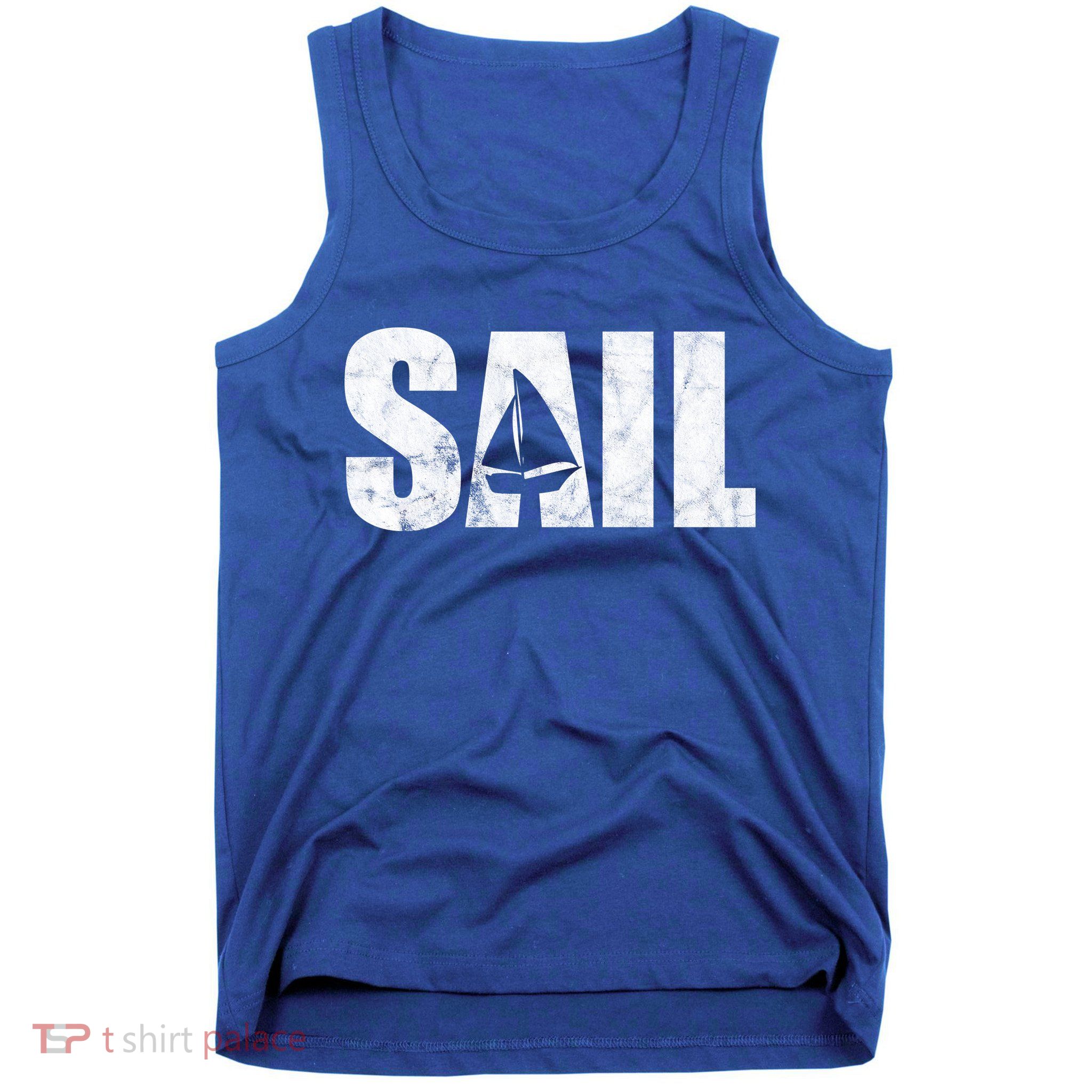 Sail Vintage Sailing Boat Tank Top