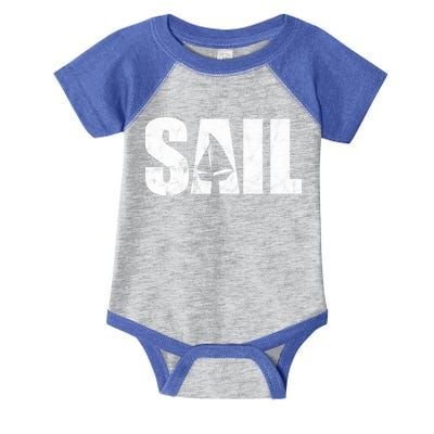 Sail Vintage Sailing Boat Infant Baby Jersey Bodysuit