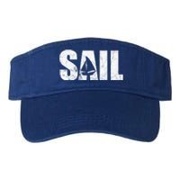 Sail Vintage Sailing Boat Valucap Bio-Washed Visor