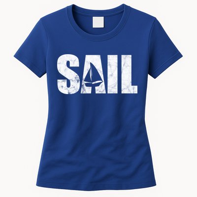 Sail Vintage Sailing Boat Womens T-Shirt