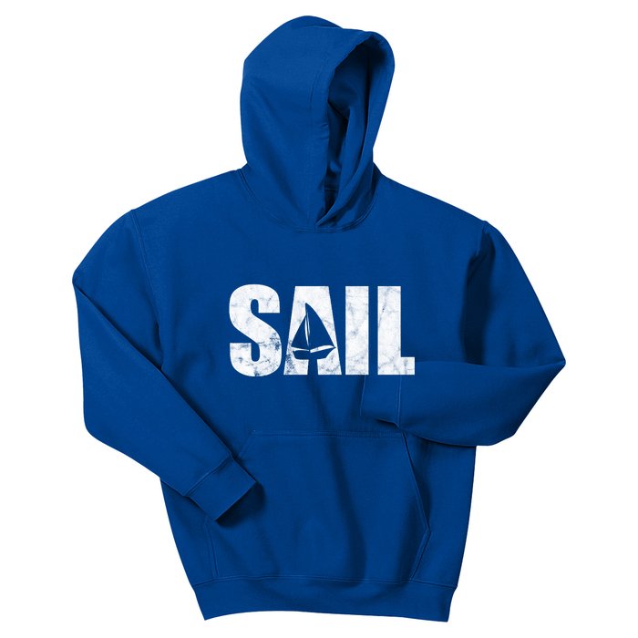 Sail Vintage Sailing Boat Kids Hoodie