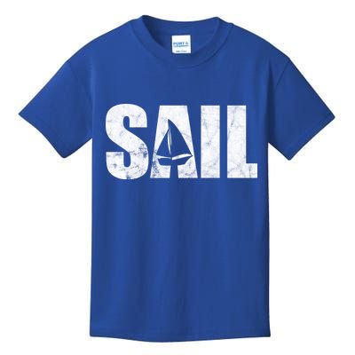 Sail Vintage Sailing Boat Kids T-Shirt