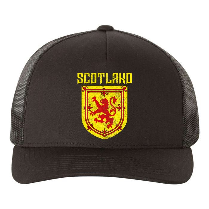 Scotland Vintage Scottish Flag Lion Scottish Pride Yupoong Adult 5-Panel Trucker Hat