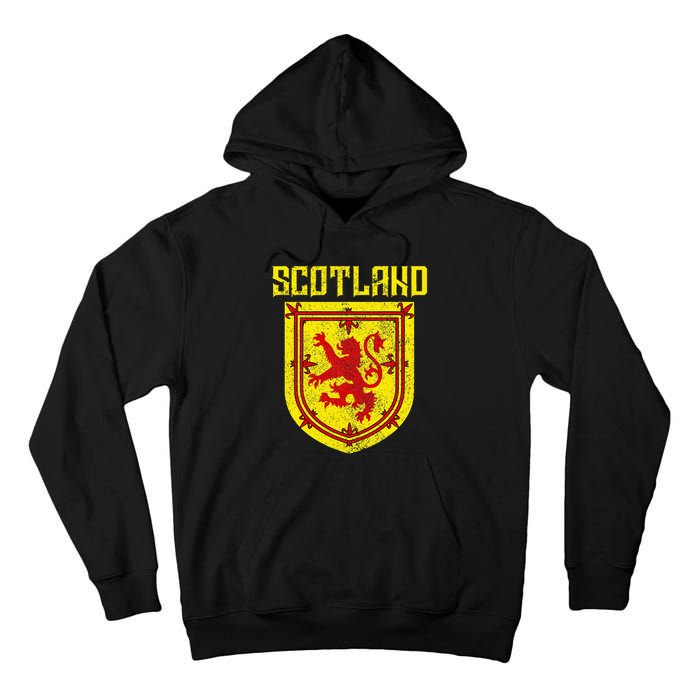 Scotland Vintage Scottish Flag Lion Scottish Pride Tall Hoodie