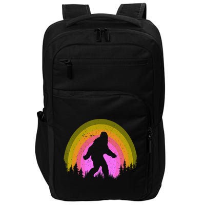 Sasquatch Vintage Sunset Bigfoot Retro Distressed 60sFunny Gift Impact Tech Backpack