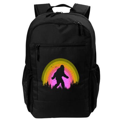 Sasquatch Vintage Sunset Bigfoot Retro Distressed 60sFunny Gift Backpack