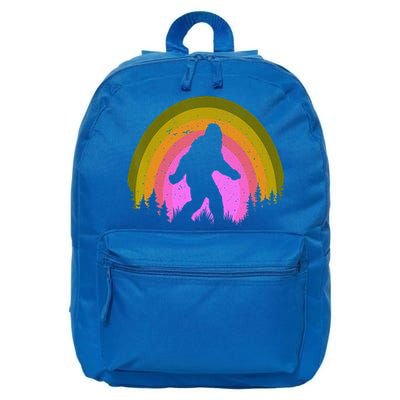 Sasquatch Vintage Sunset Bigfoot Retro Distressed 60sFunny Gift 16 in Basic Backpack