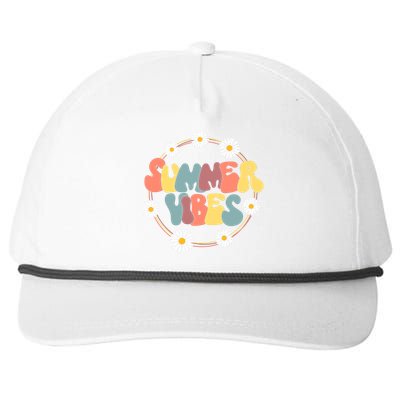 Summer Vibes Summer Vacation Beach Snapback Five-Panel Rope Hat