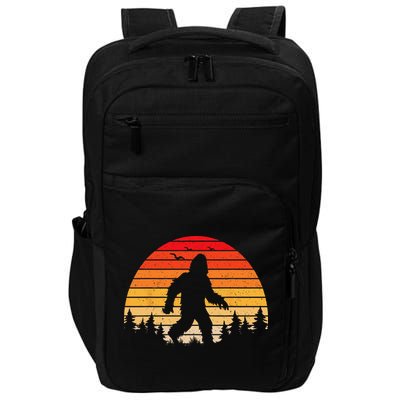 Sasquatch Vintage Sunset Bigfoot Retro Distressed 60sFunny Love Impact Tech Backpack