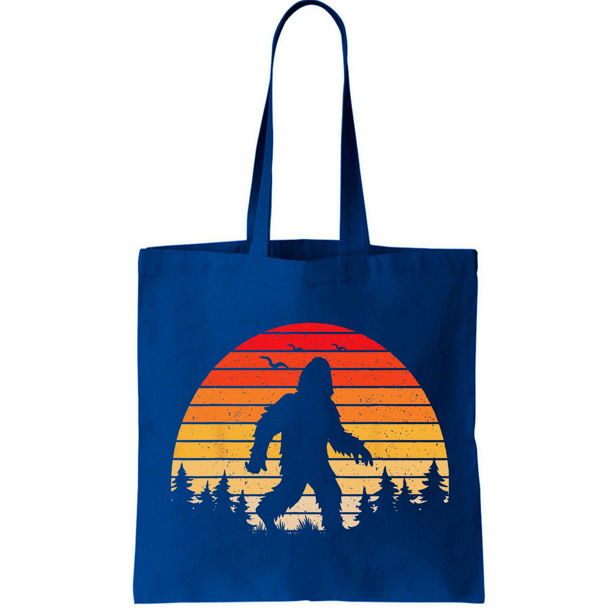 Sasquatch Vintage Sunset Bigfoot Retro Distressed 60sFunny Love Bag