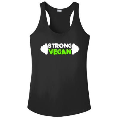 Strong Vegan Strong Gift Cool Gift Ladies PosiCharge Competitor Racerback Tank