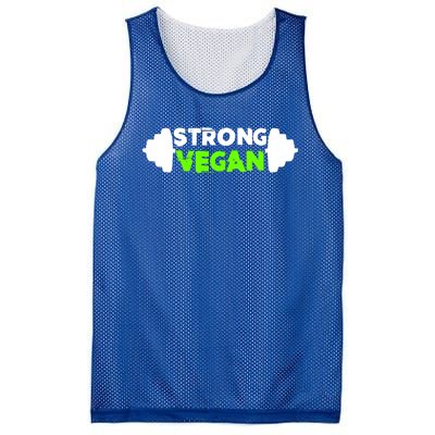 Strong Vegan Strong Gift Cool Gift Mesh Reversible Basketball Jersey Tank