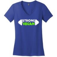 Strong Vegan Strong Gift Cool Gift Women's V-Neck T-Shirt