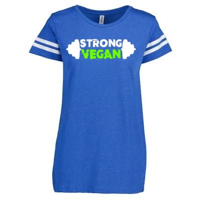 Strong Vegan Strong Gift Cool Gift Enza Ladies Jersey Football T-Shirt