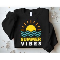 Summer Vibes Sunset Ocean Sweatshirt