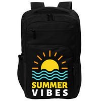 Summer Vibes Sunset Ocean Impact Tech Backpack
