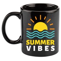 Summer Vibes Sunset Ocean 11oz C Handle Ceramic Mug