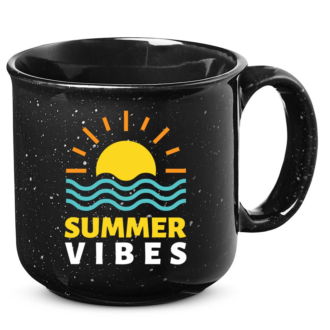 Summer Vibes Sunset Ocean 15oz Campfire Ceramic Mug