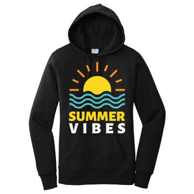 Summer Vibes Sunset Ocean Women's Pullover Hoodie