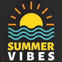 Summer Vibes Sunset Ocean Trucker Hat