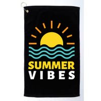 Summer Vibes Sunset Ocean Golf Towel
