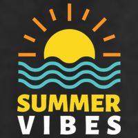 Summer Vibes Sunset Ocean Golf Towel