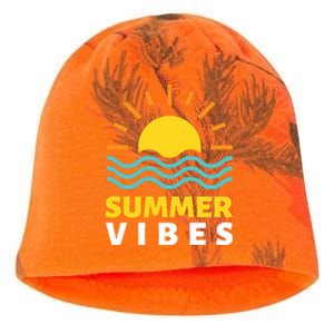 Summer Vibes Sunset Ocean Kati - Camo Knit Beanie