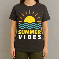 Summer Vibes Sunset Ocean T-Shirt