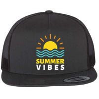 Summer Vibes Sunset Ocean Flatbill Hat