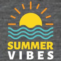 Summer Vibes Sunset Ocean Flatbill Hat