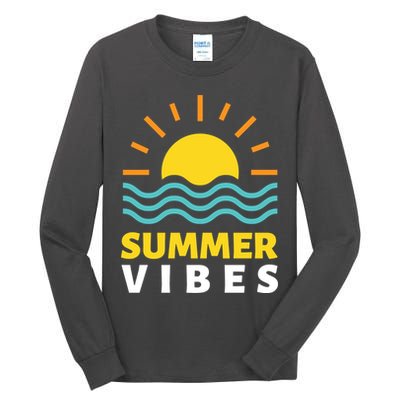 Summer Vibes Sunset Ocean Tall Long Sleeve T-Shirt