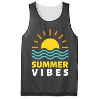 Summer Vibes Sunset Ocean Mesh Reversible Basketball Jersey Tank