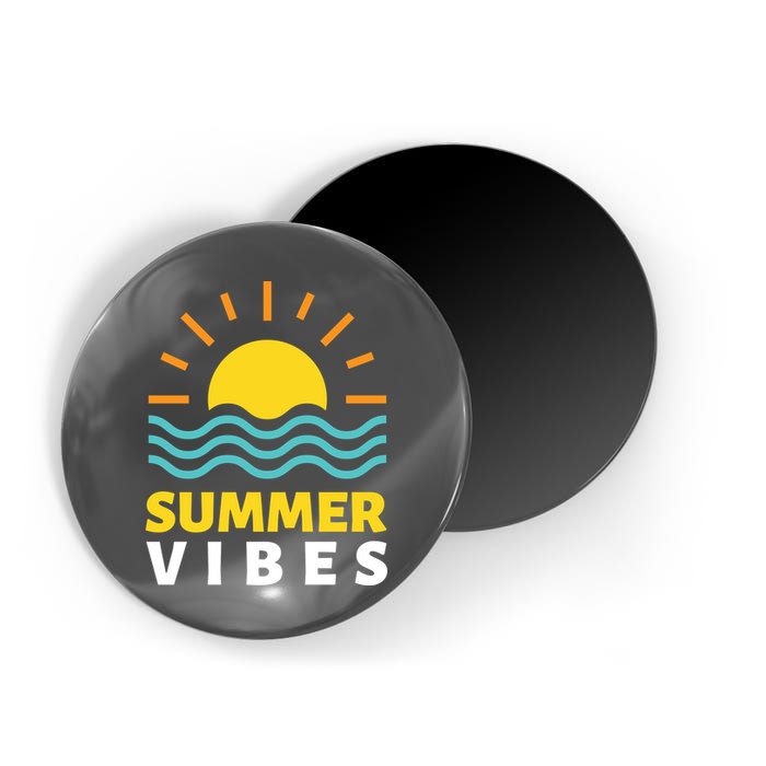 Summer Vibes Sunset Ocean Magnet