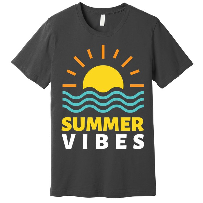 Summer Vibes Sunset Ocean Premium T-Shirt