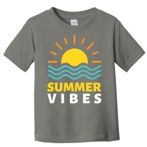 Summer Vibes Sunset Ocean Toddler T-Shirt