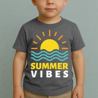 Summer Vibes Sunset Ocean Toddler T-Shirt