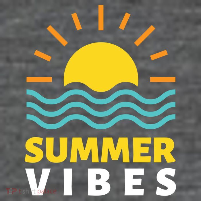 Summer Vibes Sunset Ocean Womens T-Shirt