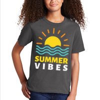 Summer Vibes Sunset Ocean Kids T-Shirt