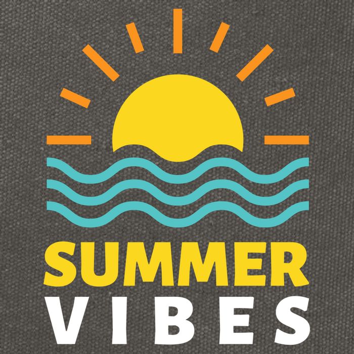 Summer Vibes Sunset Ocean Cotton Canvas Backpack